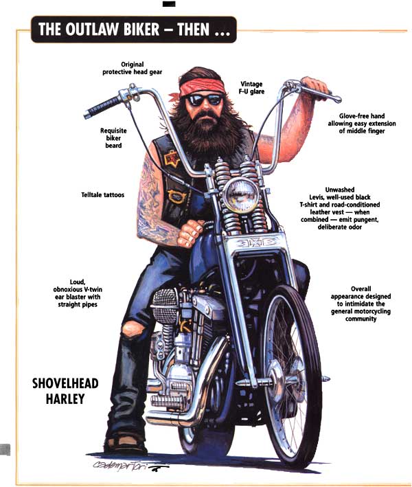outlaw biker cartoon