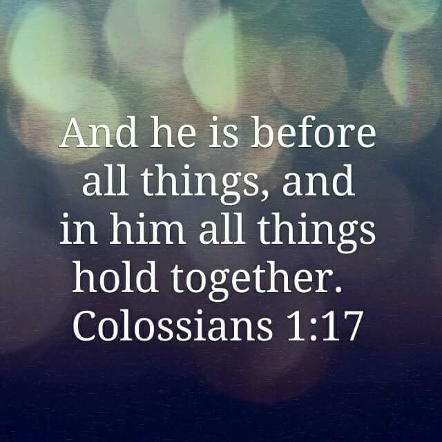 Jesus - all things hold together