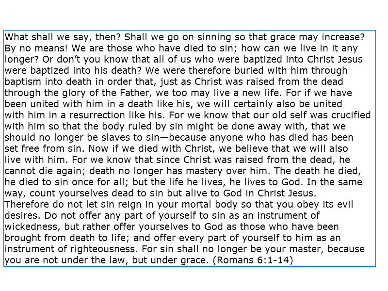 Jesus - Hom Rom 6 1-14