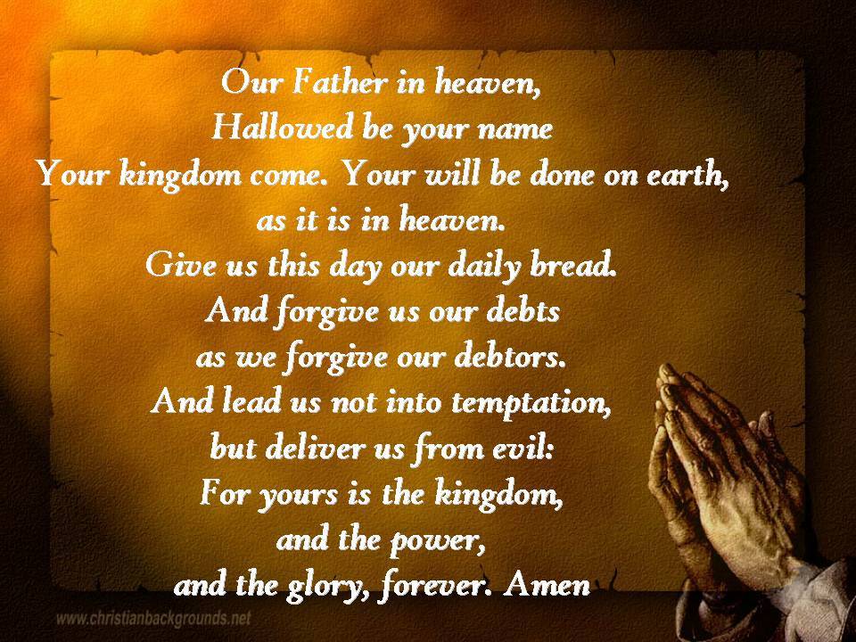 Jesus - lords prayer