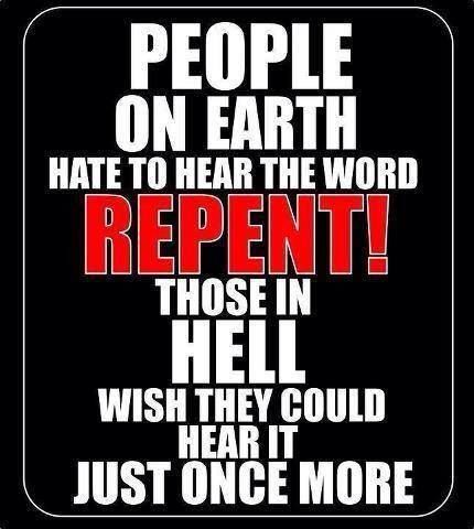 Jesus - repent all people of the earth