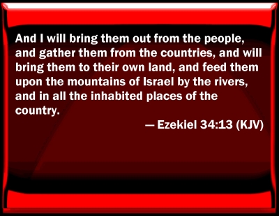 Jesus - Ezekiel regathering