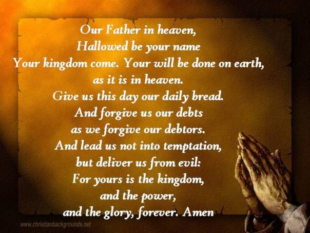 Jesus - lords prayer