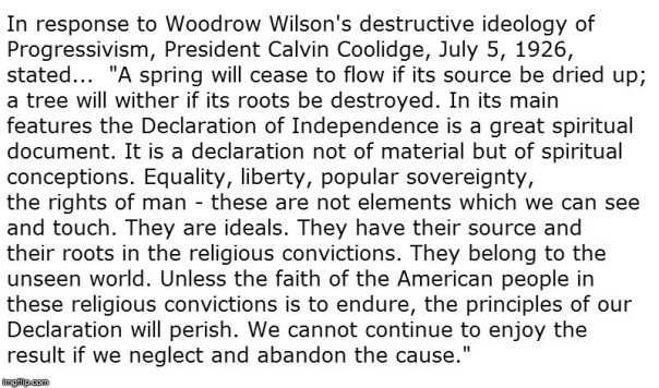 christian nation - Calvin Coolidge 1 void credits
