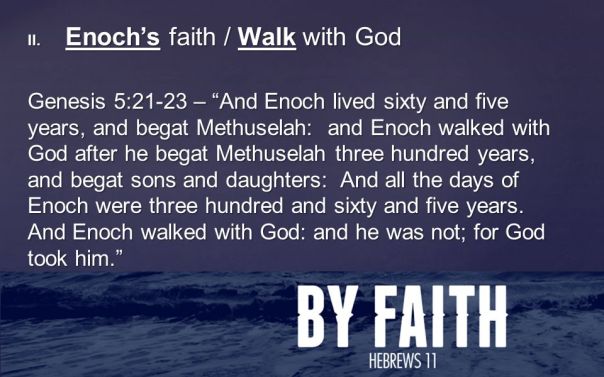 Jesus - enoch walked with God