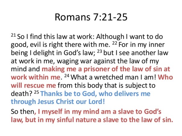 Jesus - Romans 7 21-25