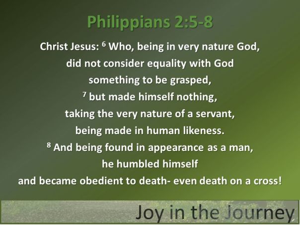 jesus - being fashioned as a man made himself nothiing