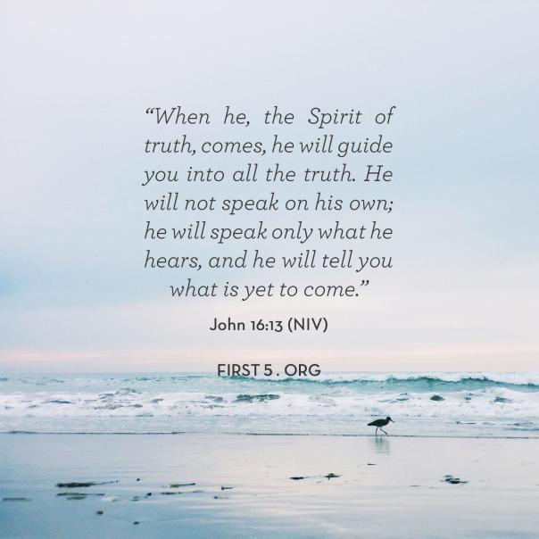 jesus - holy spirit will guide you in truth