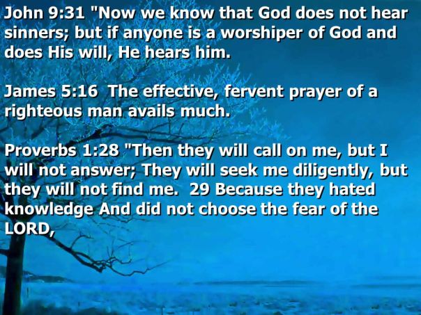 Jesus - prayers of the wicked