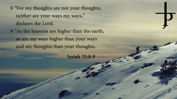 Jesus - my ways are not your ways