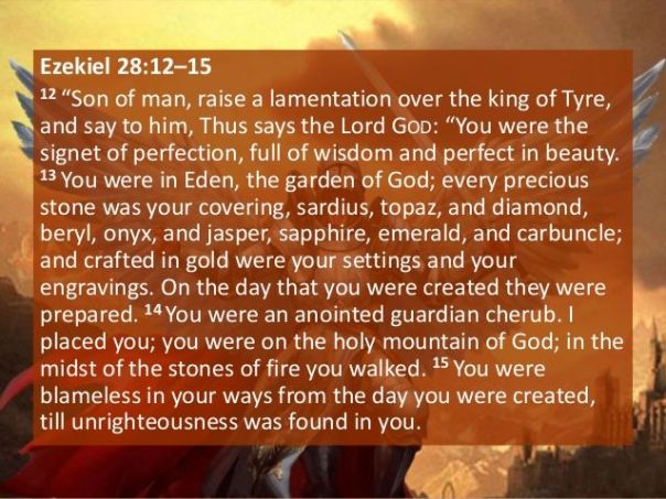 jesus - satan - ezekiel 28 full scripture explaining satan in eden and with god and his fall in sin