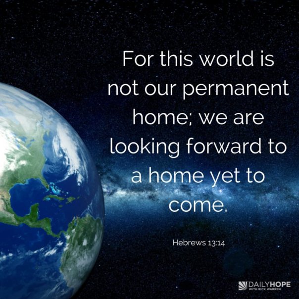 jesus - this world is not our home