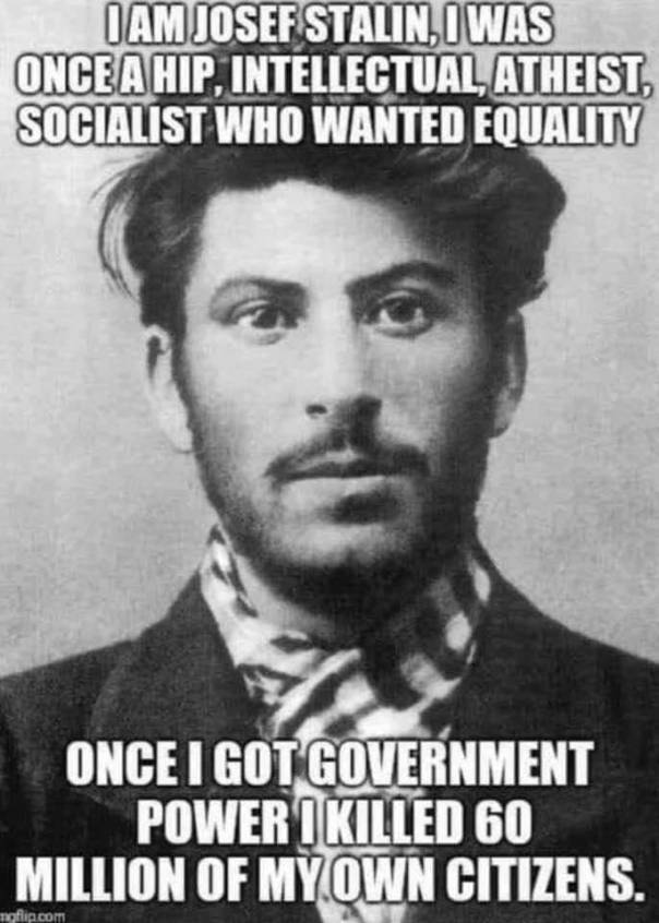 atheism - joseph stalin a hip atheist killed 60 million of his citizens