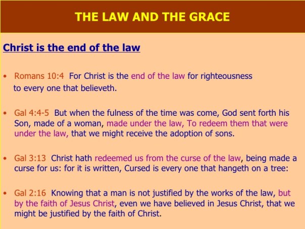 Jesus - end of the law